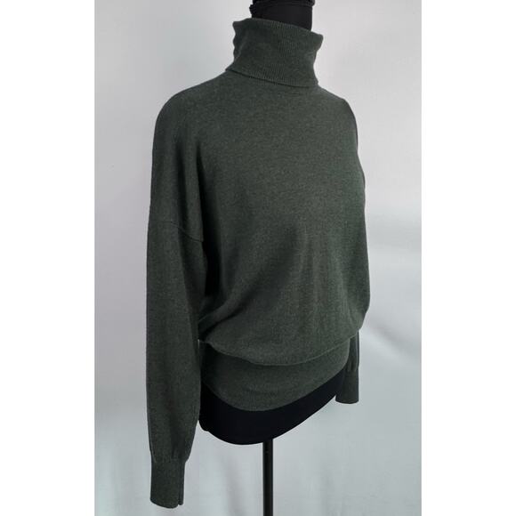 Madewell Wool Cotton Green Turtleneck Sweater Size XS - Picture 2 of 9